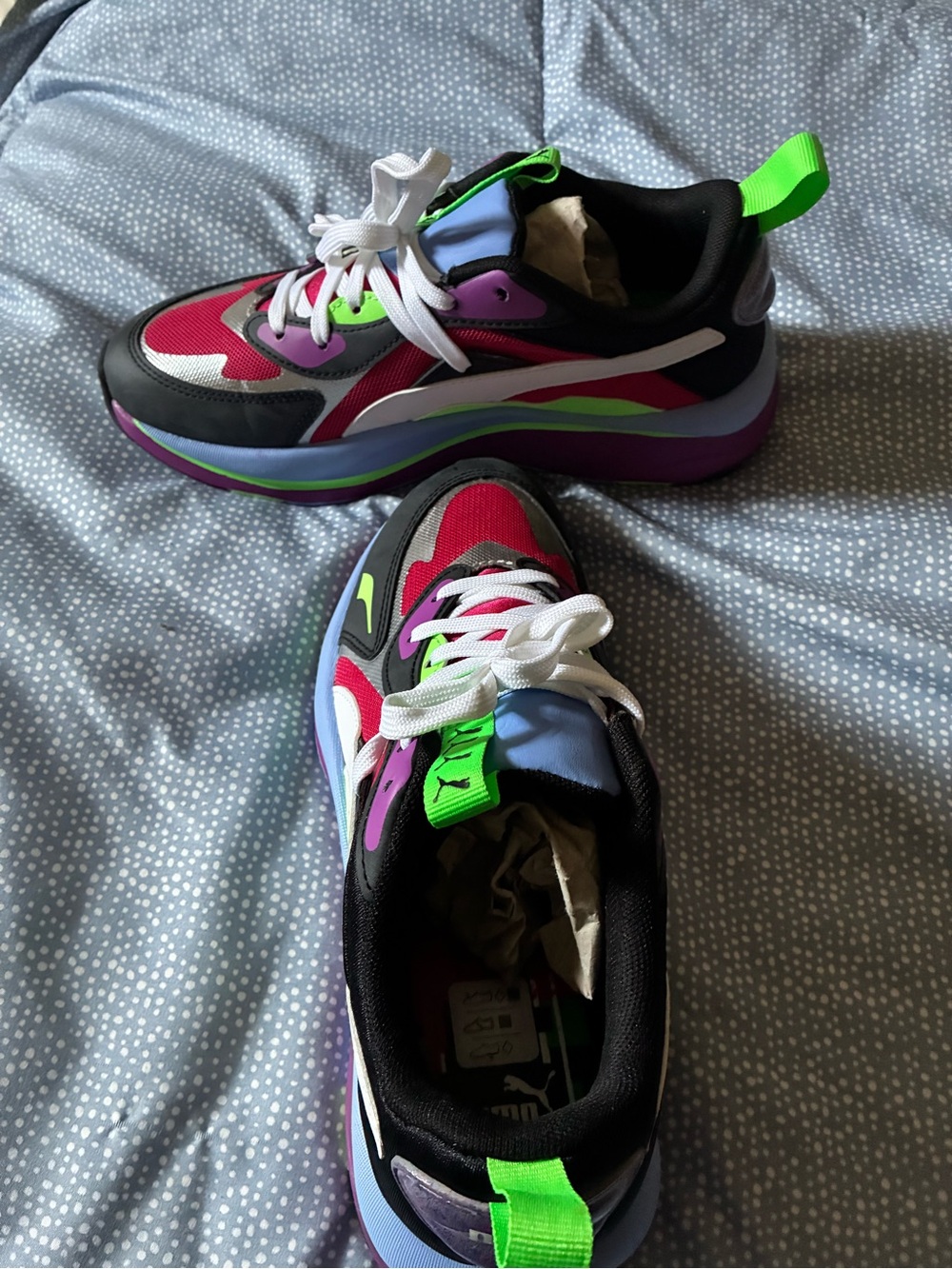 Puma Kids Neon Multi-Color Chunky Sneakers